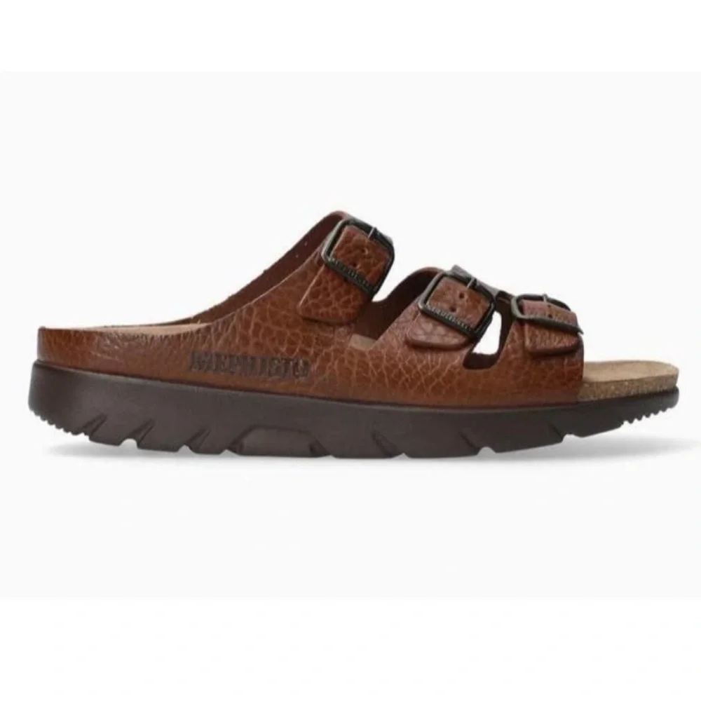 NEW MEPHISTO Men Zonder Sandal Tan Grain Leather NWT Sz 11 US / 45 EU Portugal - Picture 3 of 6
